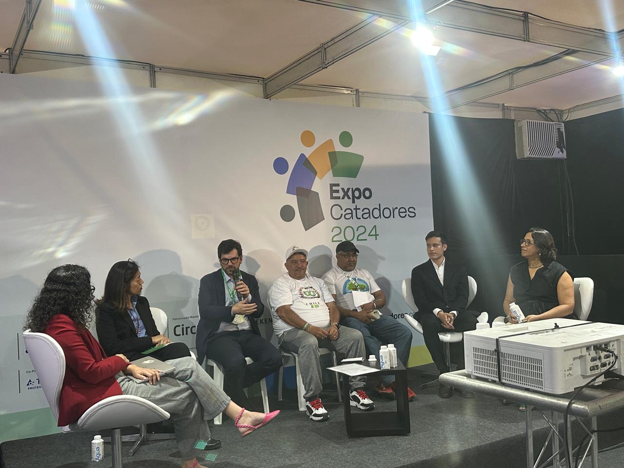 Participação do Presidente da Abiquim, André Passos, no painel da ExpoCatadores 2024.